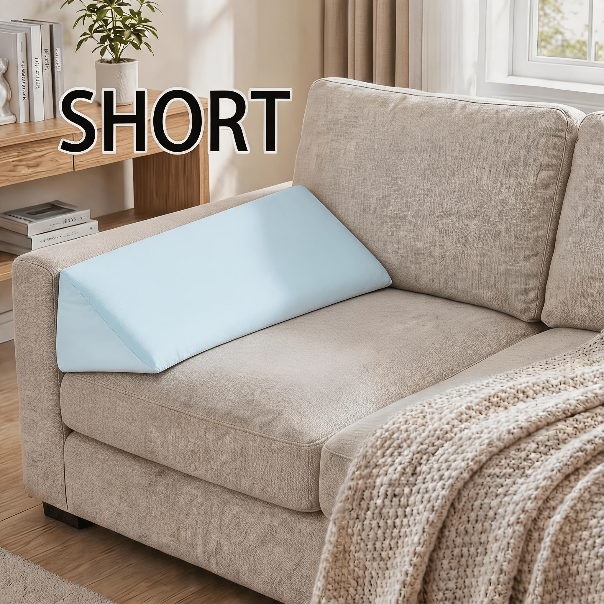 Bed Wedge Pillow - Bed Gap Filler Mattress Wedge Headboard Pillow Close The Gap Between Your Headboard or Wall for Sleeping Backrest Pillow