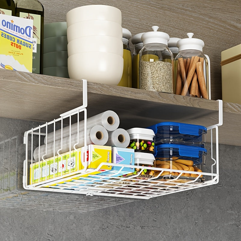 Compact Stackable Home Storage Bins – portable space-saving storage, Hanging Wall-Mounted Foldable Storage Basket - Waterproof Rust-Resistant Organizer for Kitchen Laundry Pantry Desk, designed for American homes, daily convenience and practical gift