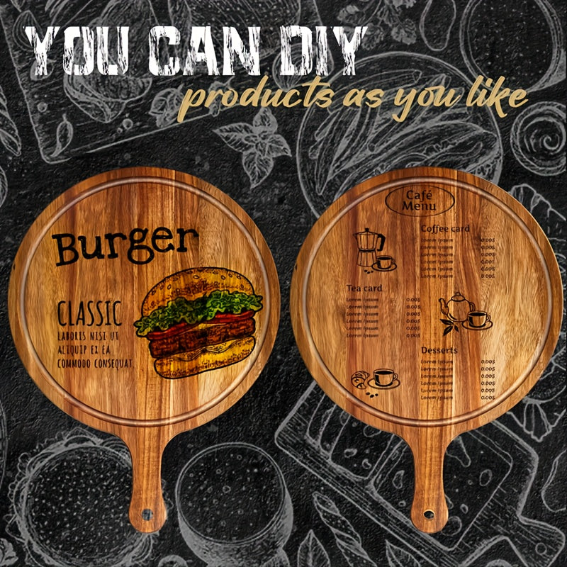 10/5pcs High-quality Pizza Boards with Handles, 15 Inches X 11 Inches, Natural Pizza Service Board, Suitable for Homemade Pizza, Cutting Fruits And Vegetables, Bread, Cheese And Service Board, Kitchen Accessories