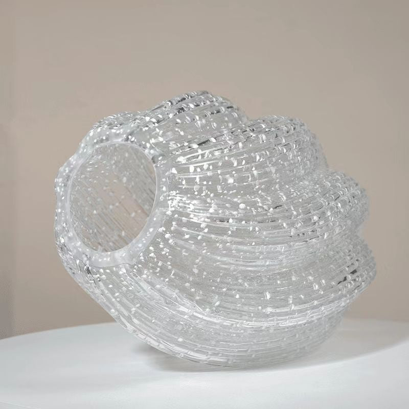 Versatile Decorative Flower Vase – tabletop floral display and modern home decor, Wave Mouth Vases Luminous Handmade Glass Flower Vase Desktop Ornaments Propagation Station Plant Holder, designed for American homes, daily convenience and practical gi