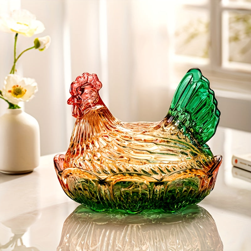 Smart Airtight Storage Jar Set – clear reusable pantry storage, Reusable Chicken-shaped Crystal Glass Storage Jars with LIDS - The Perfect Kitchen And Dining, designed for American homes, daily convenience and practical gifting