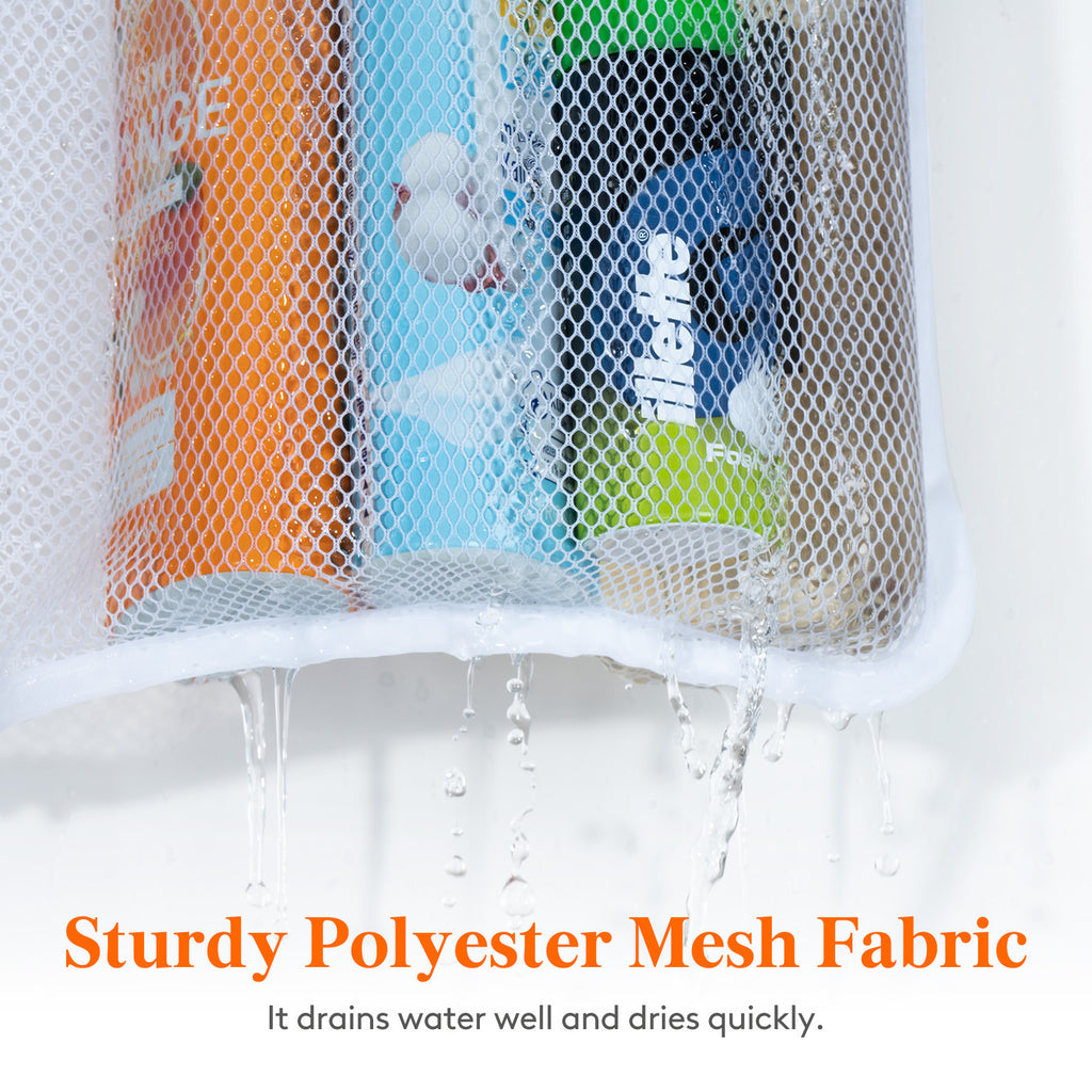 Mesh Shower Caddy, Hanging Shower Organizer with Quick Drying Mesh, Portable Space Saving Bathroom Organizer to Shampoo, Hold Soap and Cruise Ship Essentials, White, 1/2/3/4pcs