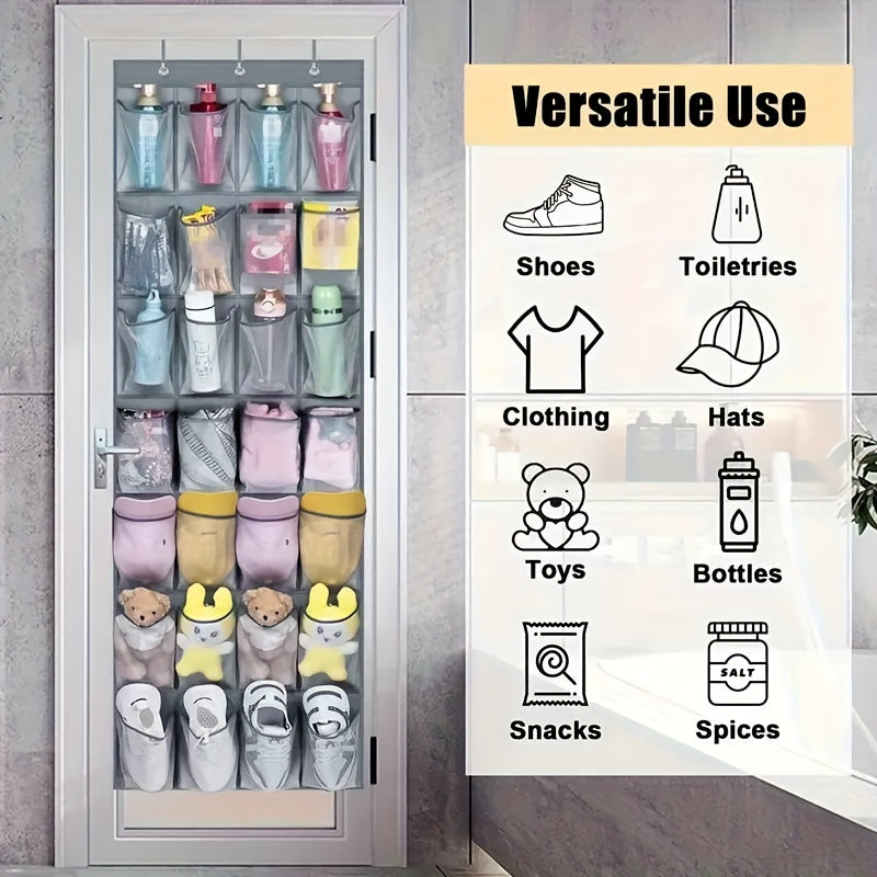 Heavy-Duty Home Storage Organizer – space-saving everyday organization, 40 Pocket Door Hanging Organizer with Slip Hooks - Heavy Duty Fabric Mesh Storage, designed for American homes, daily convenience and practical gifting