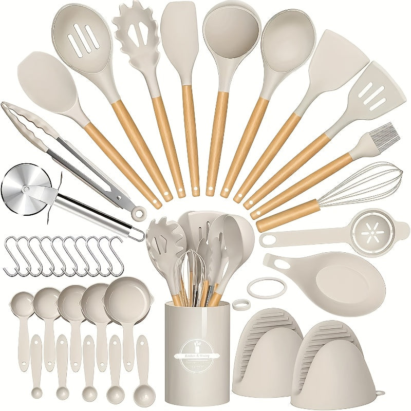 Kitchen Tools – versatile meal preparation, 37 44pcs Complete Silicone Kitchen Cooking Utensil Set