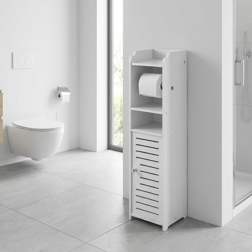 Compact Home Storage Organizer – space-saving everyday organization, Compact Storage Unit for Bathrooms Designed with a Slim Profile And Made from Durable, designed for American homes, daily convenience and practical gifting