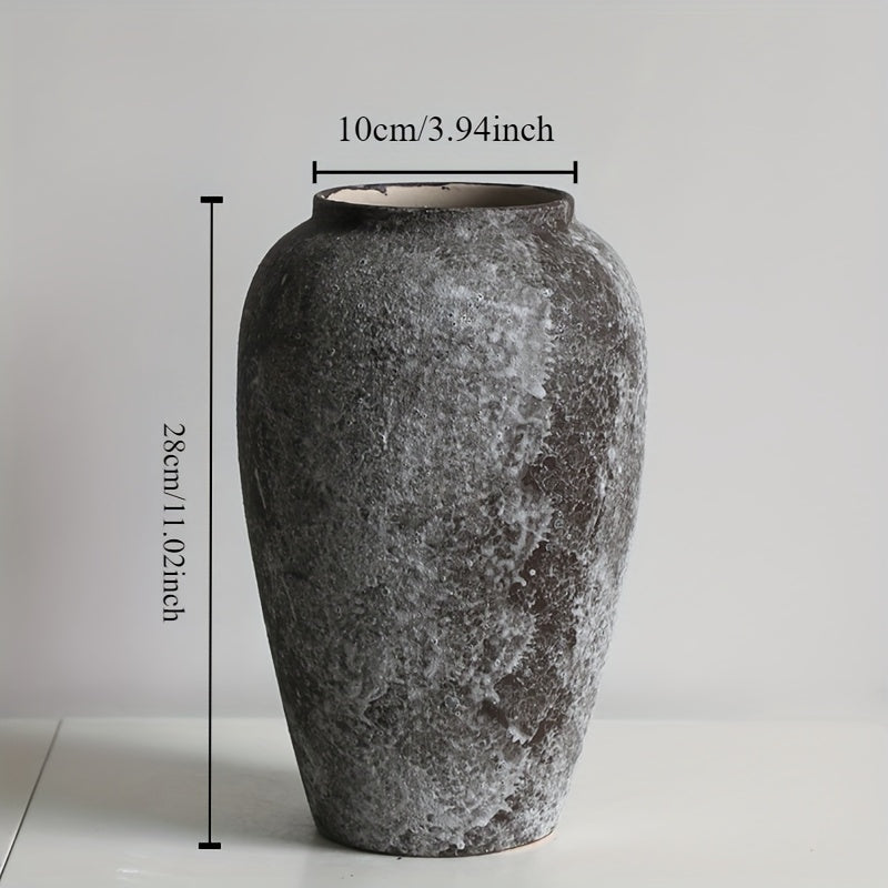 Premium Ceramic Flower Vase – tabletop floral display and modern home decor, Rustic Ceramic Vase Set Vintage Distressed Pottery Wabi-Sabi Style Home Decor Flower, designed for American homes and practical gifting