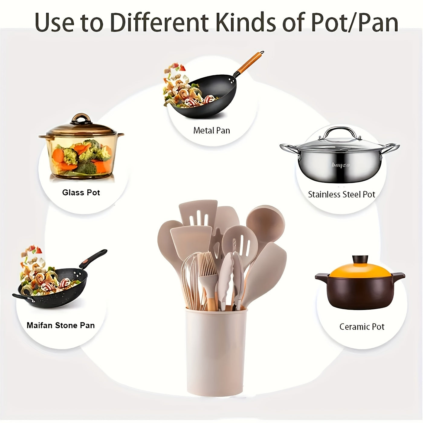 Easy-Access 12pcs Kitchen Baking Dish Set – oven-ready cooking and serving, 12pcs Silicone Kitchen Utensil Set with Wooden Handles - Non-Stick High Heat Resistant Easy, designed for American homes, daily convenience and practical gifting