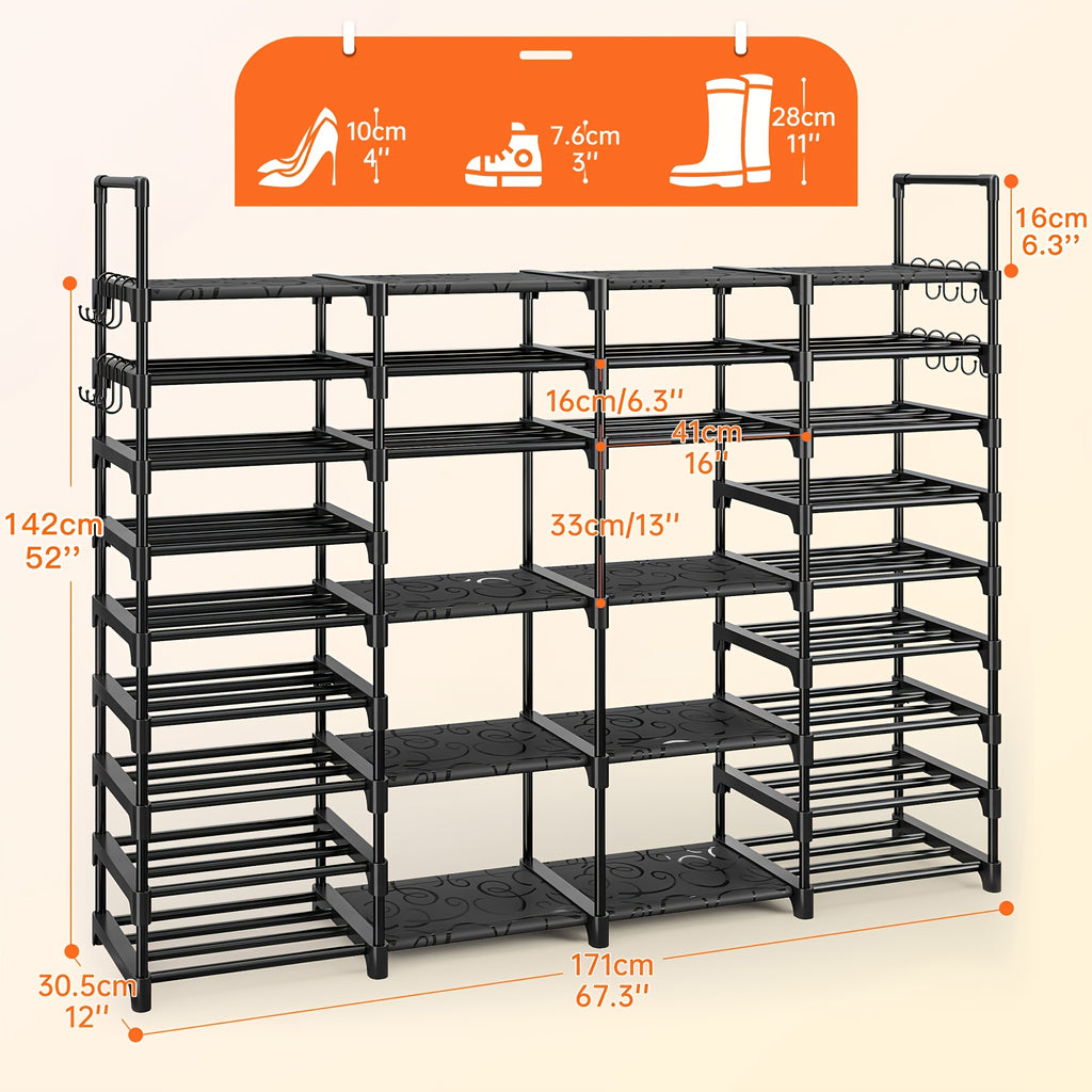 Easy-Access Adjustable Home Storage Rack – durable multi-purpose storage, Bookshelf Office- Shoe Organizer Rack Stackable Storage And Organization Shelves Freestanding Space Saver for, designed for American homes, daily convenience and practical gift