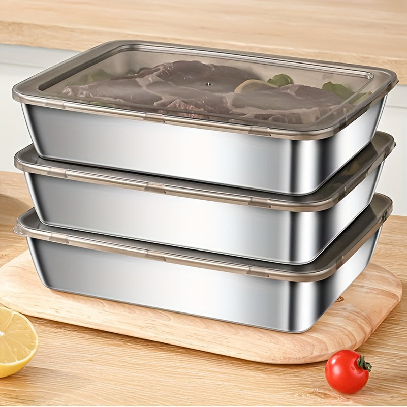 Premium 2/5pcs Kitchen Baking Dish Set – oven-ready cooking and serving, 2 5pcs Durable Stainless Steel Food Storage Container Set - Leakproof BPA Free Microwave, designed for American homes, daily convenience and practical gifting