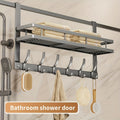 Modern Adjustable Home Storage Rack – durable multi-purpose storage, Multifunctional Metal Easy-Install Over-the-Door Storage Rack for Bedroom Bathroom Kitchen Organization A Perfect Gift, designed for American homes, daily convenience and practical