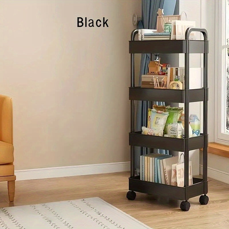 Smart Adjustable Home Storage Rack – durable multi-purpose storage, Trolley with 3 And 4 Storage Shelves Bedroom And Bathroom Floor to Ceiling Multi-Layer, designed for American homes, daily convenience and practical gifting