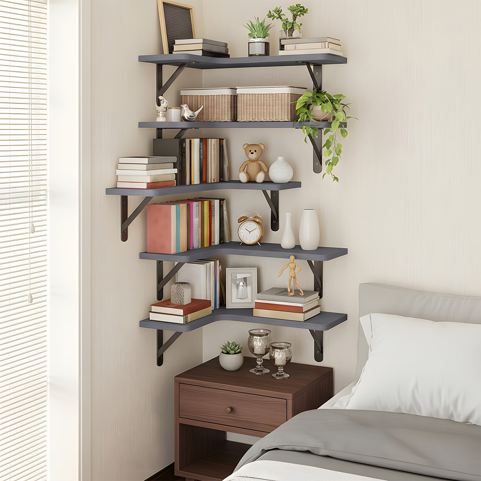 Storage Rack – Space-Saving 5/6pcs Adjustable Home Storage Rack – durable multi-purpose storage,