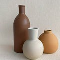 A set of three Morandi ceramic vases, TV cabinet entrance decoration, new Chinese style vases for living room, study, bedroom, office floral home decoration, gift for elders and friends on Mother' s Day and other holidays