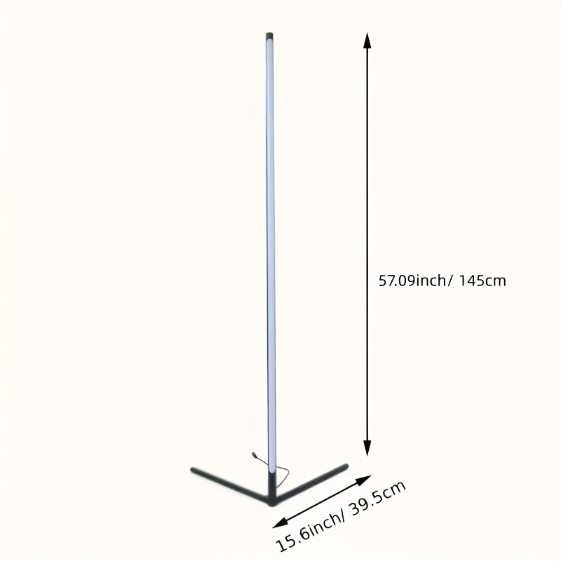 Heavy-Duty 1/2pcs Decorative Home Lighting – warm functional room lighting, 1 2pcs RGBCW LED Corner Floor Lamp Minimalist Dimmable Mood Lamp 57 1 Inch, designed for American homes, daily convenience and practical gifting