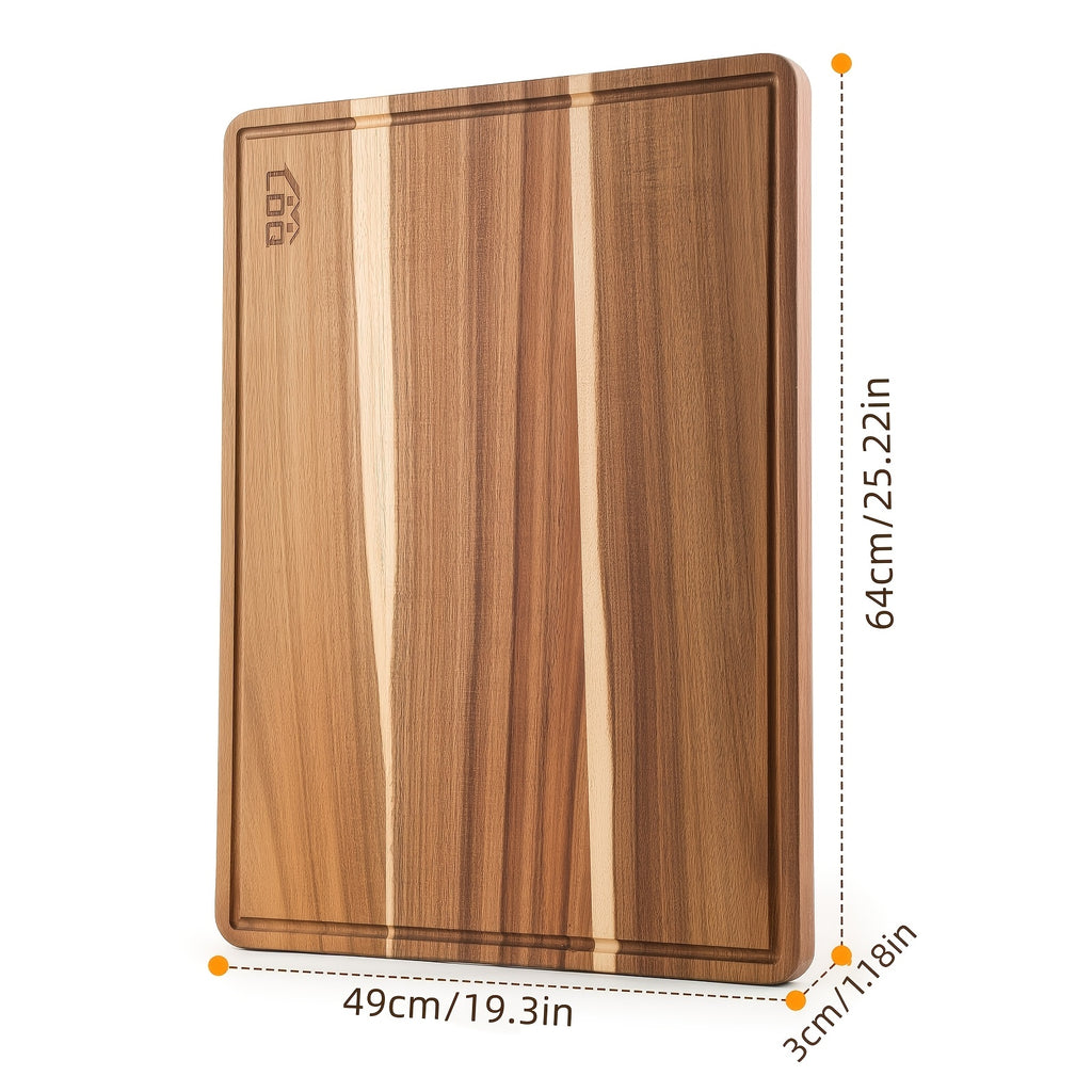 Heavy-Duty Kitchen Cutting Board – durable food prep and serving, XXL Acacia Cutting Board - Durable Wooden Chopping Board Extra Large Charcuterie Cheese Serving, designed for American homes, daily convenience and practical gifting