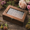 1pc Wooden Storage Box - With Lid - Jewelry Storage Box - Retro Rustic Style - Suitable For Storage Of Accessories, Jewelry And Small Items - Ideal Gift