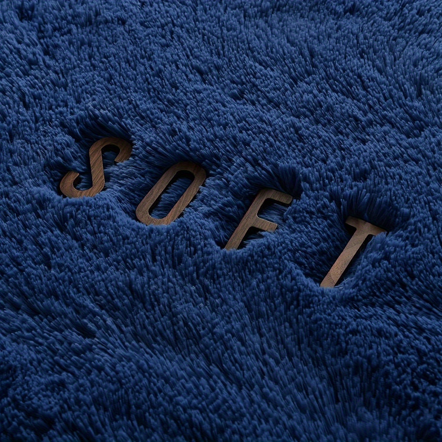 Area Rug – 1pc Luxurious Rectangular Shaggy Plush Carpet Rug - Soft, Fluffy, Tie-dyed, Solid,