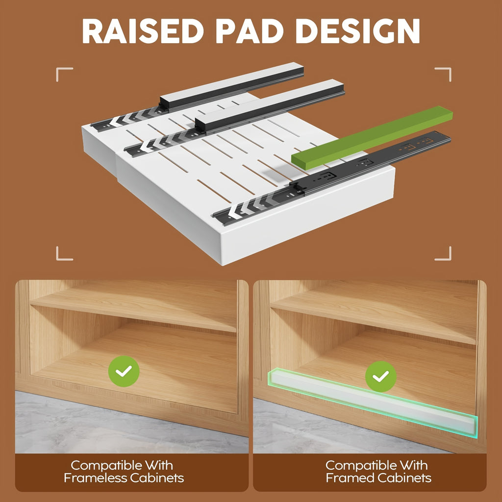 Versatile 1/4pcs Pull-Out Cabinet Organizer – smooth-access cabinet organization, 1 4pcs Expandable Kitchen Cabinet Pull-out Drawers Sliding Storage Racks for easy To Install, designed for American homes, daily convenience and practical gifting