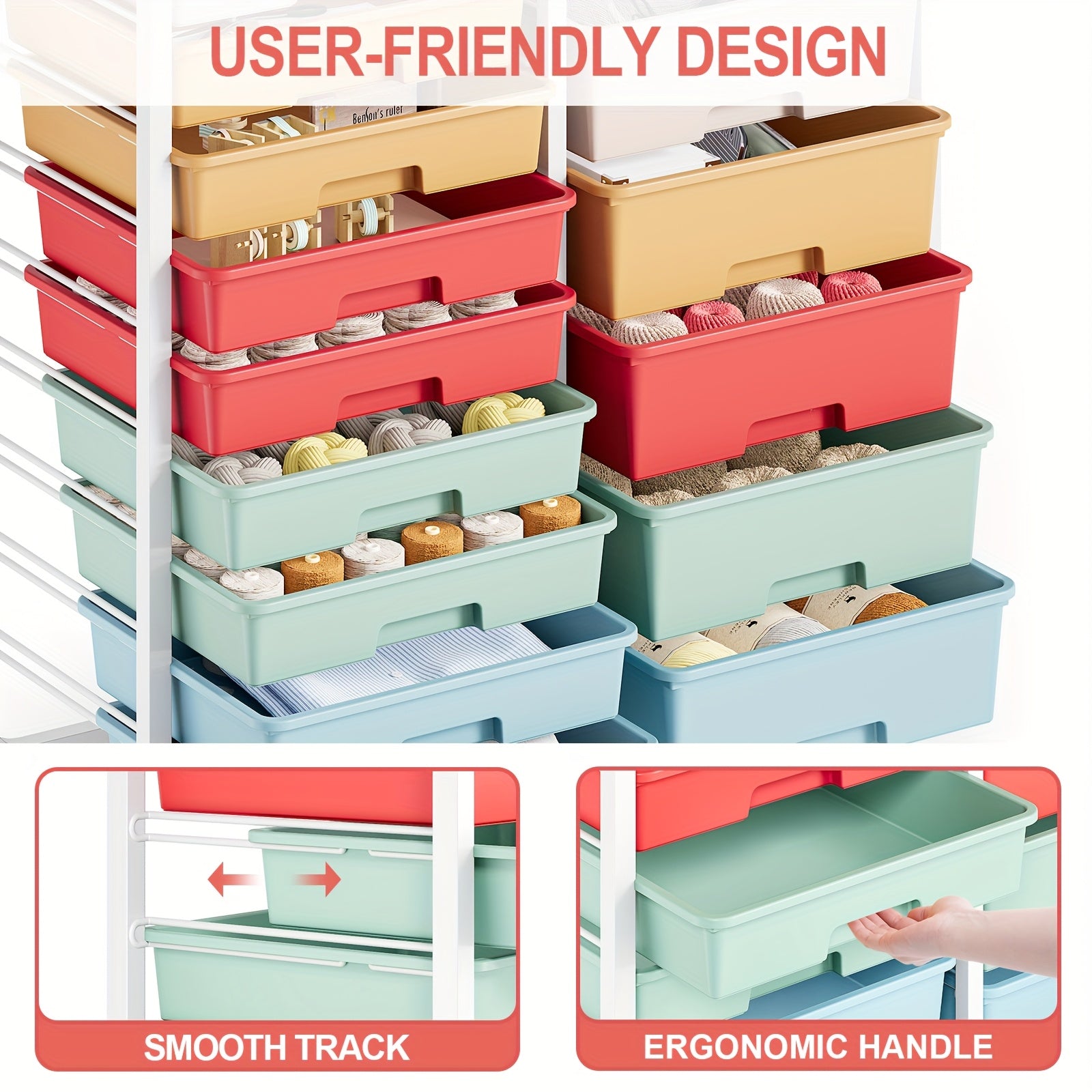 Space-Saving Pull-Out Cabinet Organizer – smooth-access cabinet organization, TOOLF 14-Drawer Rolling Storage Cart with Tabletop Pegboard Mobile Utility Cabinet on Wheels -, designed for American homes, daily convenience and practical gifting