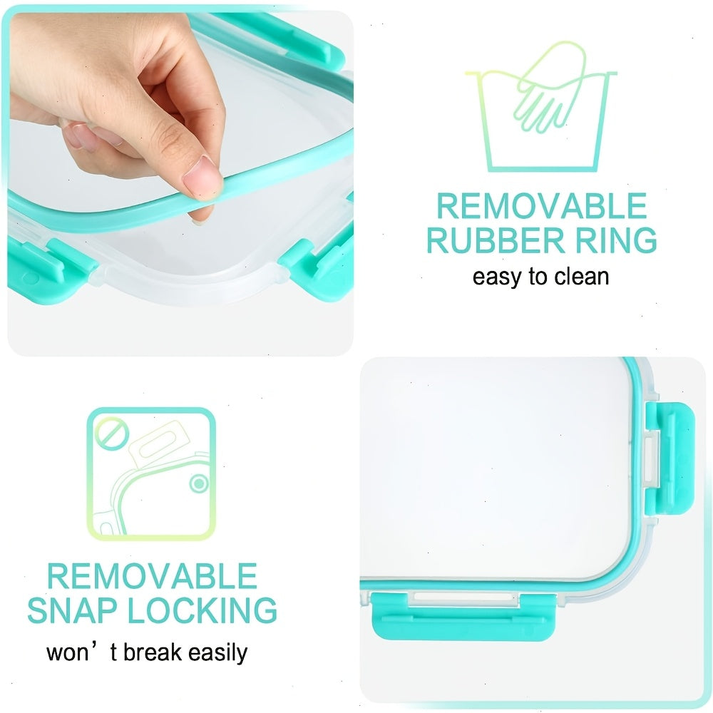 4/8pcs Class Food Storage Containers, Meal Prep, Airtight Bento Boxes with Leak-Proof Locking Lids, Microwave, Lunch Box, Oven, Freezer, And Dishwasher Safe
