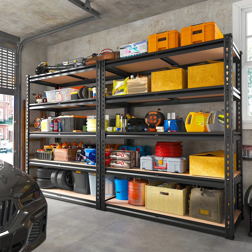 40''W Garage Shelving 2500LBS Storage Shelves Heavy Duty Shelving 72''H 5 Tier Metal Shelves for Garage Shelves Adjustable Shelving Units And Storage for Closet Pantry Shelf, 40"W X 72"H X 20"D. Storage and Organization