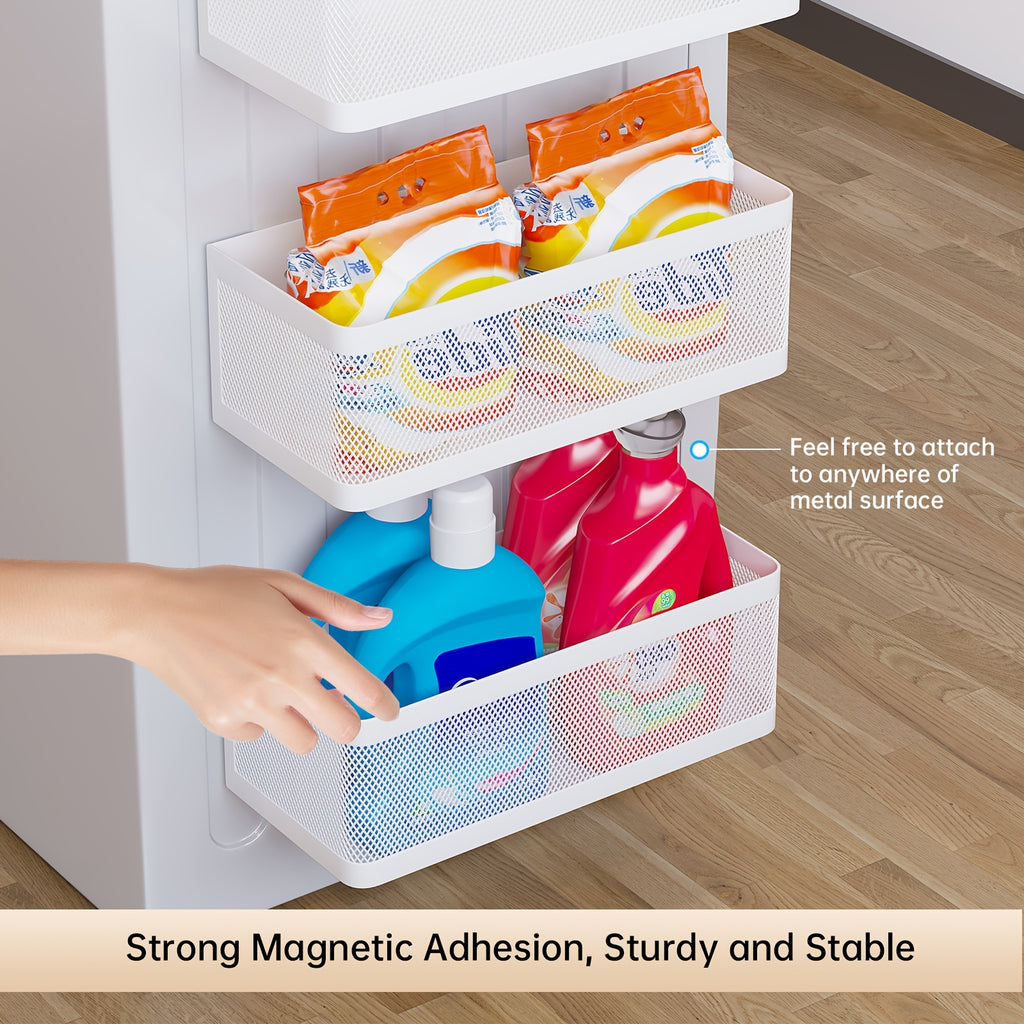 Multi-Purpose 1pc Magnetic Refrigerator Storage Rack – multi-purpose organization, durable space-saving design, designed for American kitchens, pantries, apartments, home organization, daily use and practical gifting