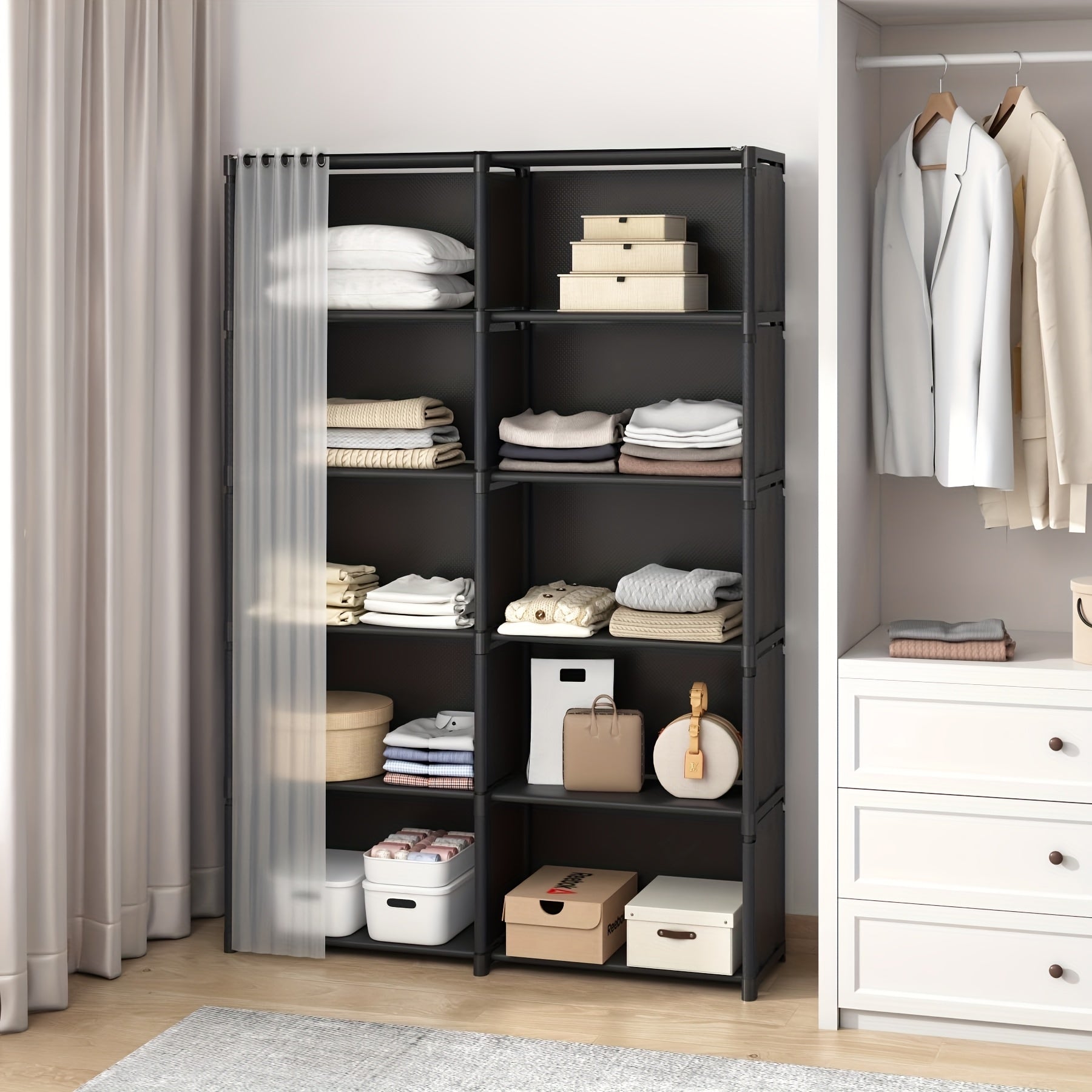 Premium Adjustable Home Storage Rack – durable multi-purpose storage, Multi Purpose Easy to Assemble Storage Rack Shoe Rack Household Simple Clothing Storage Cabinet, designed for American homes, daily convenience and practical gifting