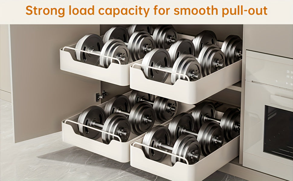 Heavy-Duty 1pc Adjustable Home Storage Rack – durable multi-purpose storage, 1pc Pull-out Organizer No Hole Punching Nano Adhesive Storage Holder Large Capacity Single Layer, designed for American homes, daily convenience and practical gifting