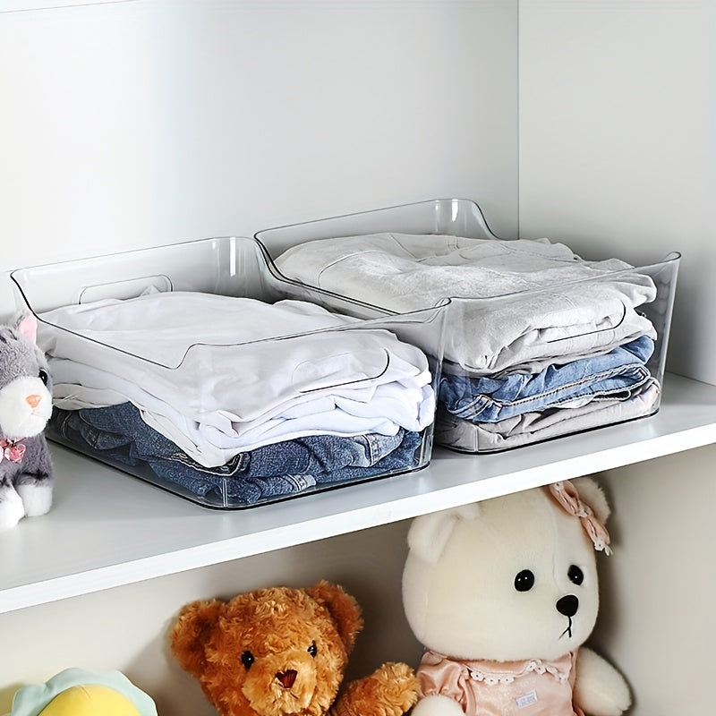 Space-Saving 8pcs Refrigerator Storage Organizer – easy-access fridge organization, 8pcs Clear Storage Organizer Set with Lids - 4 Large 4 Small Stackable PET, designed for American homes, daily convenience and practical gifting