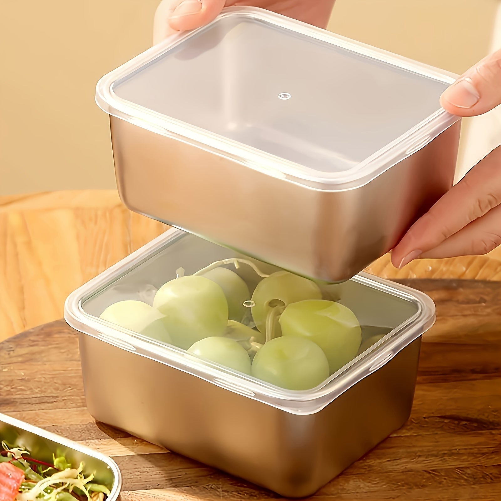 Easy-Access 20pcs Refrigerator Storage Organizer – easy-access fridge organization, 20pcs 10 Containers And 10 Lids Stainless Steel Food Storage Containers with Lids -, designed for American homes, daily convenience and practical gifting