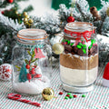 Modern 4 Pack Mason Jar Set – clear reusable pantry storage, 4 Pack 50oz Glass Jars with Airtight Lids Wide Mouth Mason Jars with Clip, designed for American homes, daily convenience and practical gifting