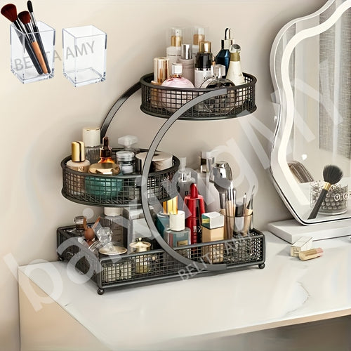 3-Tier Countertop Cosmetic Organizer