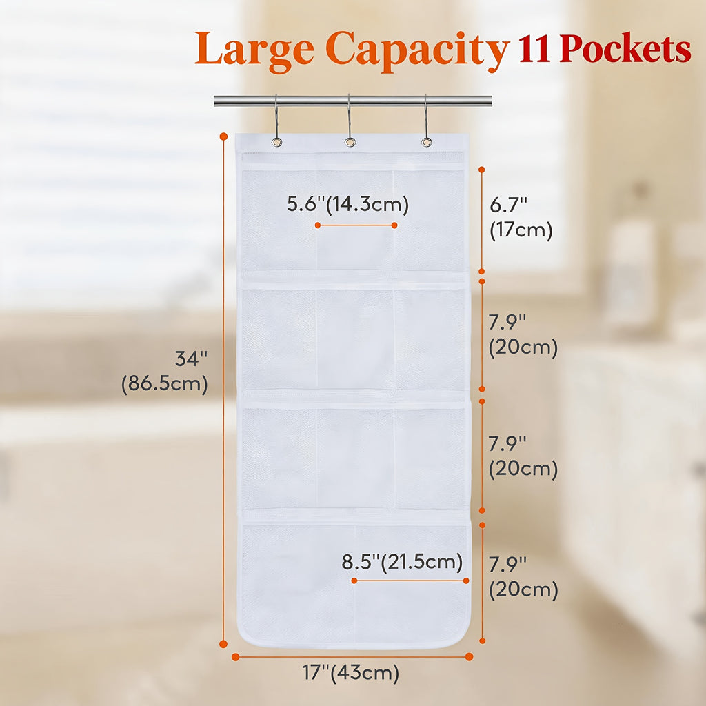 Mesh Shower Caddy, Hanging Shower Organizer with Quick Drying Mesh, Portable Space Saving Bathroom Organizer to Shampoo, Hold Soap and Cruise Ship Essentials, White, 1/2/3/4pcs