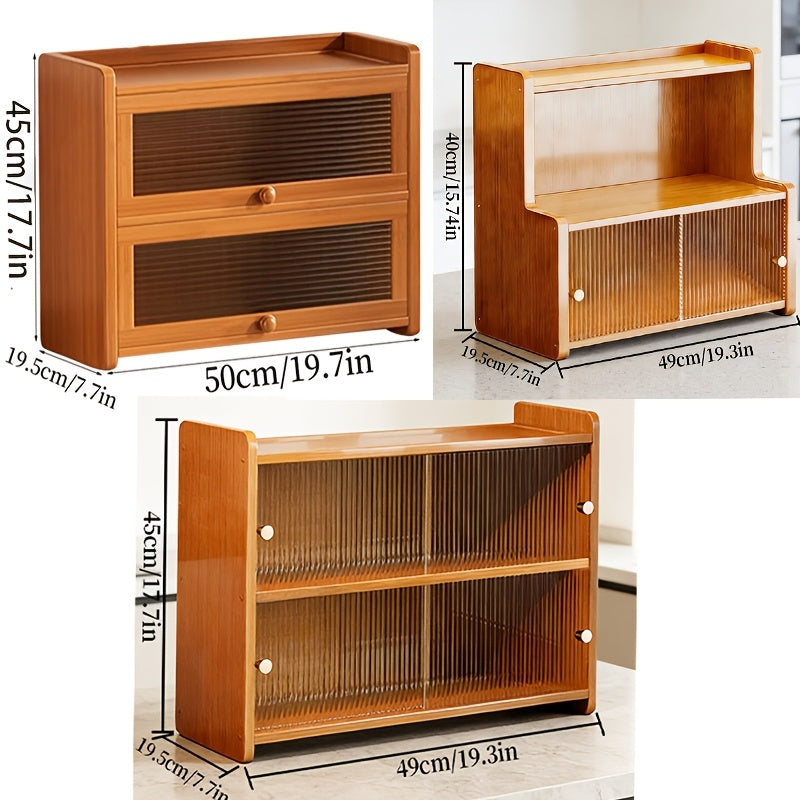 Space-Saving Countertop Bread Storage Box – fresh-bread countertop organization, Kitchen Countertop Bread Box Wooden Bread Storage Box Oven Rack with 2-Tier Bread Box, designed for American homes, daily convenience and practical gifting