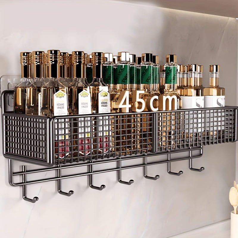 2pcs Easy Installation Metal Bathroom Shelf - No Drill Wall Mounted Organizer for Bathrooms, Balconies And Washrooms
