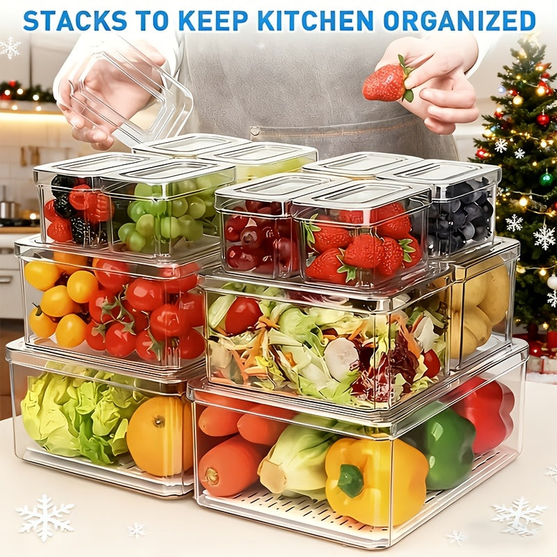 Smart 28Pack Refrigerator Storage Organizer – easy-access fridge organization, Stackable Fridge Organizer 28Pack Stackable Fridge Organizer Bins Clear BPA-Free Refrigerator Organizers And Storage, designed for American homes, daily convenience and pr