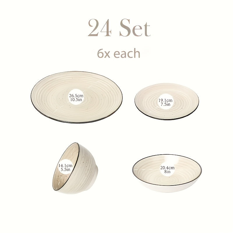 Easy-Access Home Storage Organizer – space-saving everyday organization, Zenora Ceramic Dinnerware Set Service for 6 Stoneware Set Bowls Set Dishes Set Including, designed for American homes, daily convenience and practical gifting