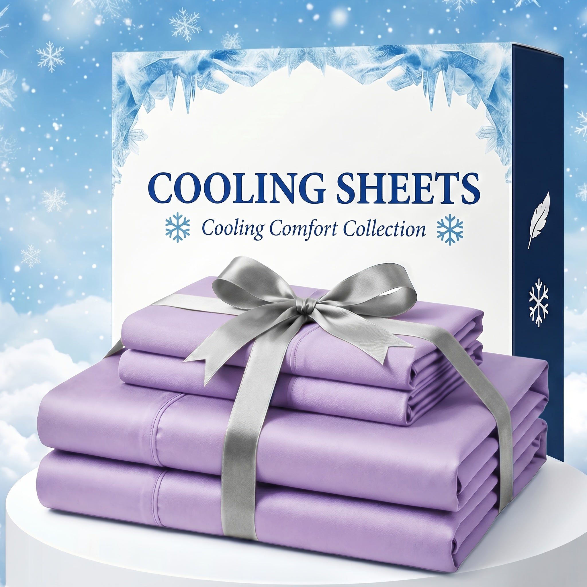 Extra Deep Pocket Bamboo Fiber Bed Sheet Set - Breathable and Cooling Bed Sheet - Luxury Hotel Bed Sheet Set - Soft, Wrinkle-Resistant, and Comfortable - Easily Fits Extra Deep Mattresses. Includes Children's Pillowcases, Flat Sheet, and Fitted Sheet