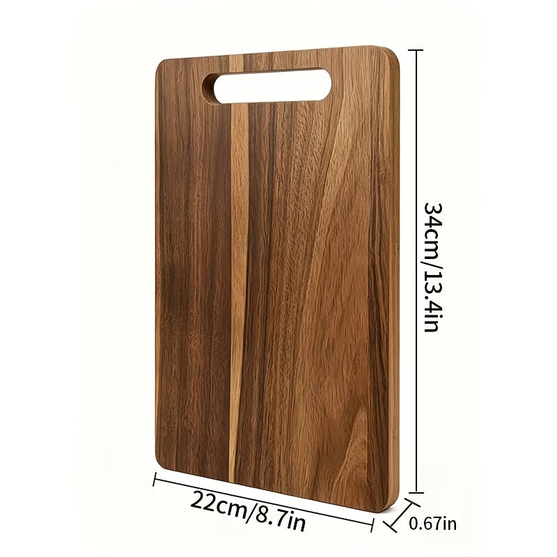 Bamboo Cutting Board - Double-sided Cutting Board, Vertical Kitchen Cutting Board, Kitchen Small Tool, 1/3pcs Set With Juice Trough, Suitable For Cutting Meat, Vegetables, Bread And Wooden Cutting Board