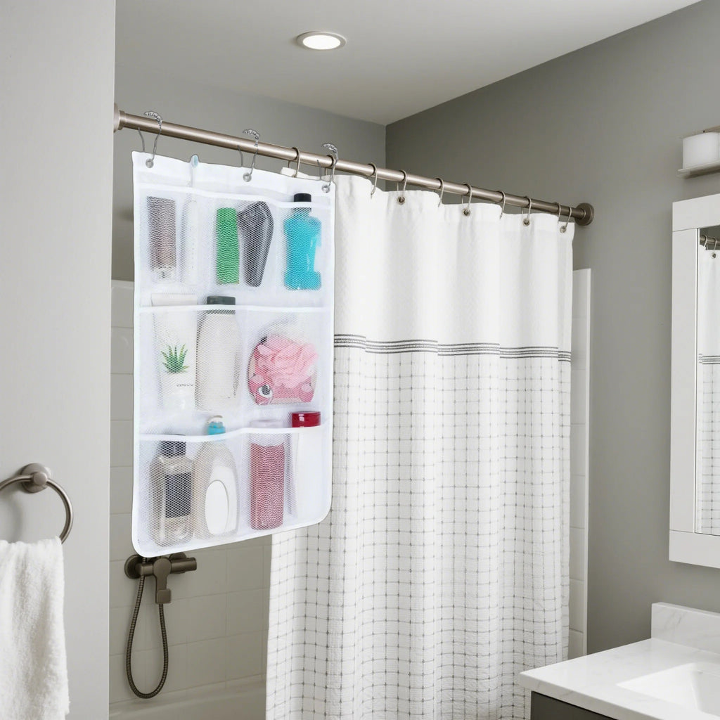 Easy-Access 1/2/3/4 Pack Home Storage Organizer – space-saving everyday organization, 7 Pocket Hanging Mesh Shower Caddy Quick-Dry Portable Bathroom Organizer for Soap Shampoo Cruise, designed for American homes, daily convenience and practical gifti