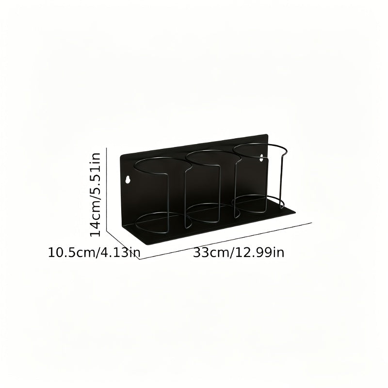 Kitchen Essential – Three-tier Fridge Cup Storage Rack - Suitable For Cups, Glasses And Water Bottles. Space-saving Design With A Strong Magnetic Base, Perfect For Kitchen And Bathroom Stora