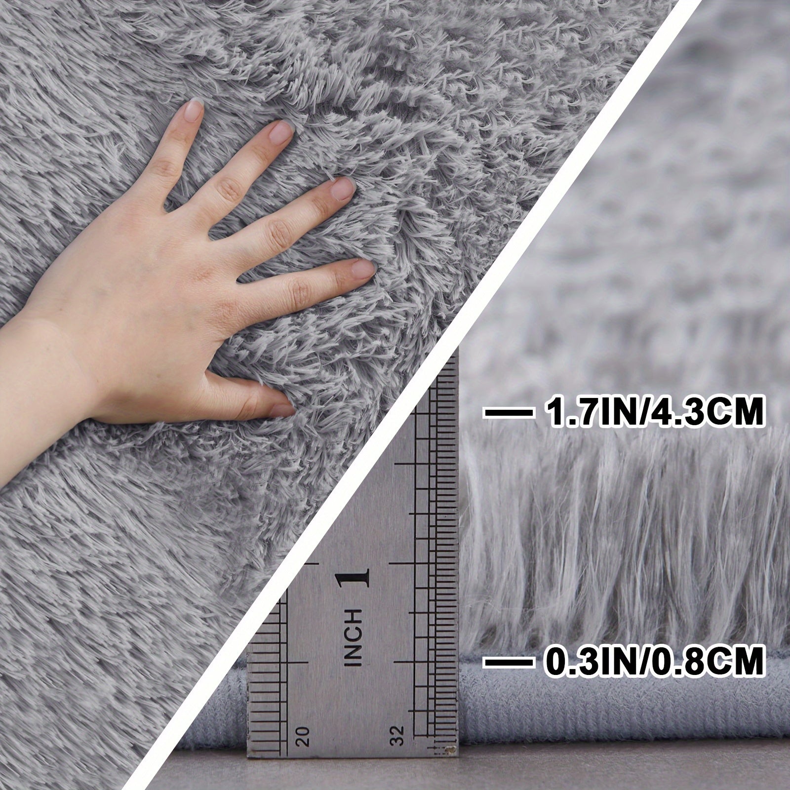 Area Rug – 1pc 200*300Cm/6.56*9.84Ft Long Mat - Super Soft And Comfortable, Fluffy Texture, P