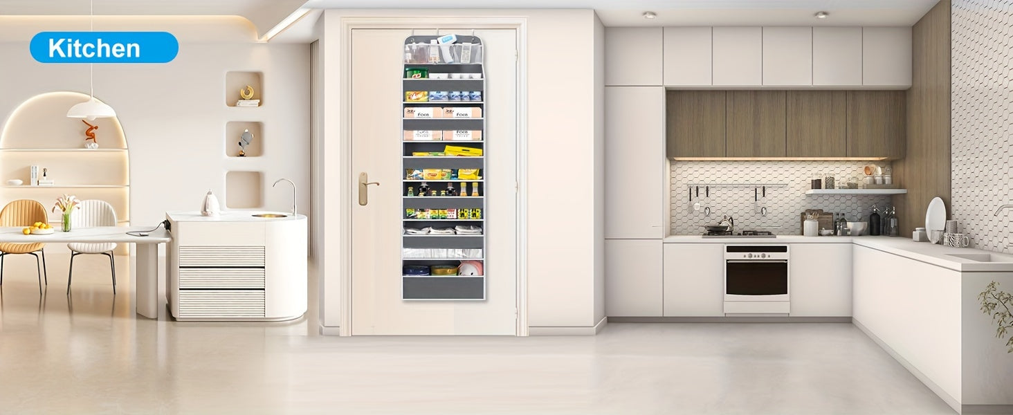 Smart Home Storage Organizer – space-saving everyday organization, Over Door Hanging Organizer No Tilt Closet Organizer for Diaper Shoes Over Door Storage, designed for American homes, daily convenience and practical gifting