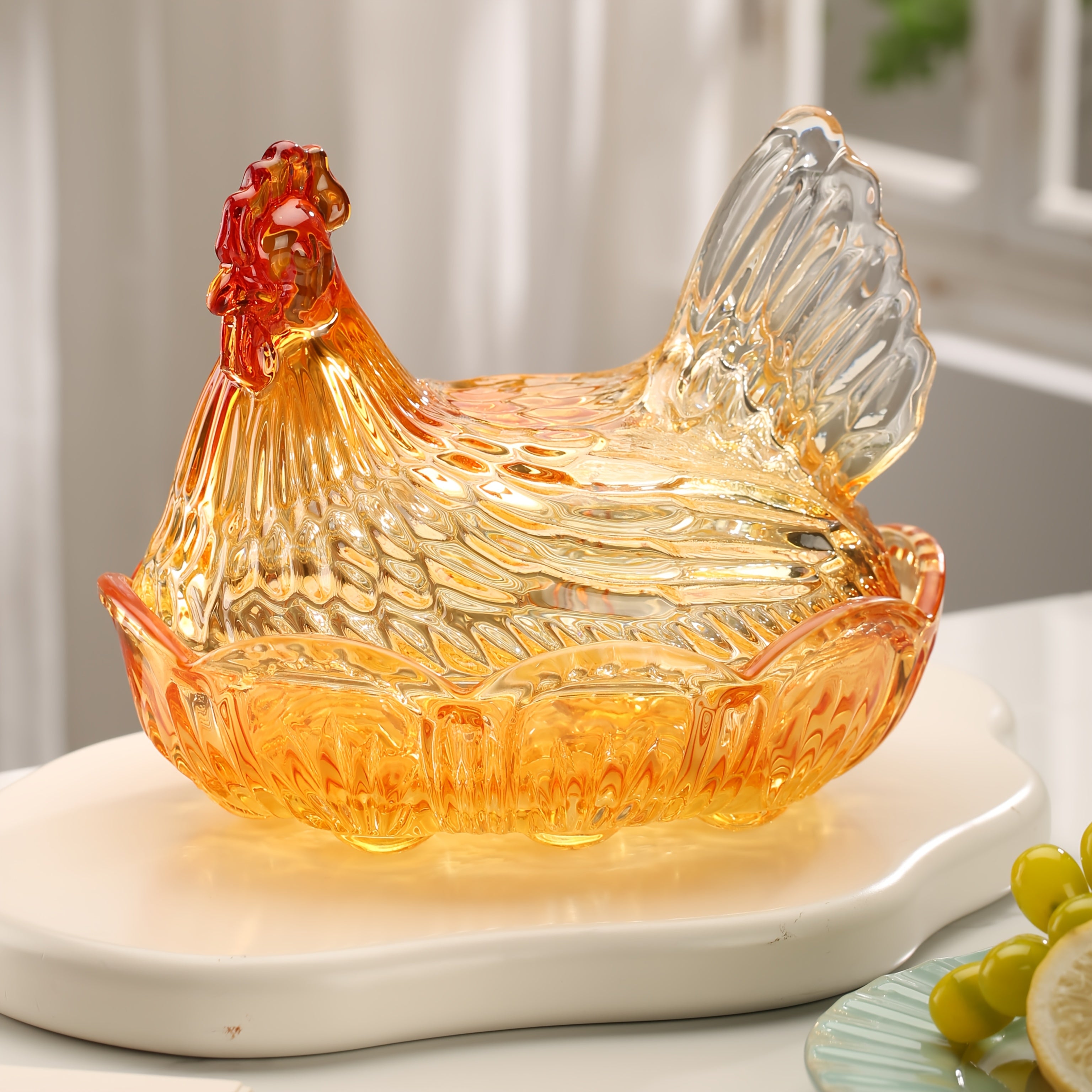 Smart Airtight Storage Jar Set – clear reusable pantry storage, Reusable Chicken-shaped Crystal Glass Storage Jars with LIDS - The Perfect Kitchen And Dining, designed for American homes, daily convenience and practical gifting