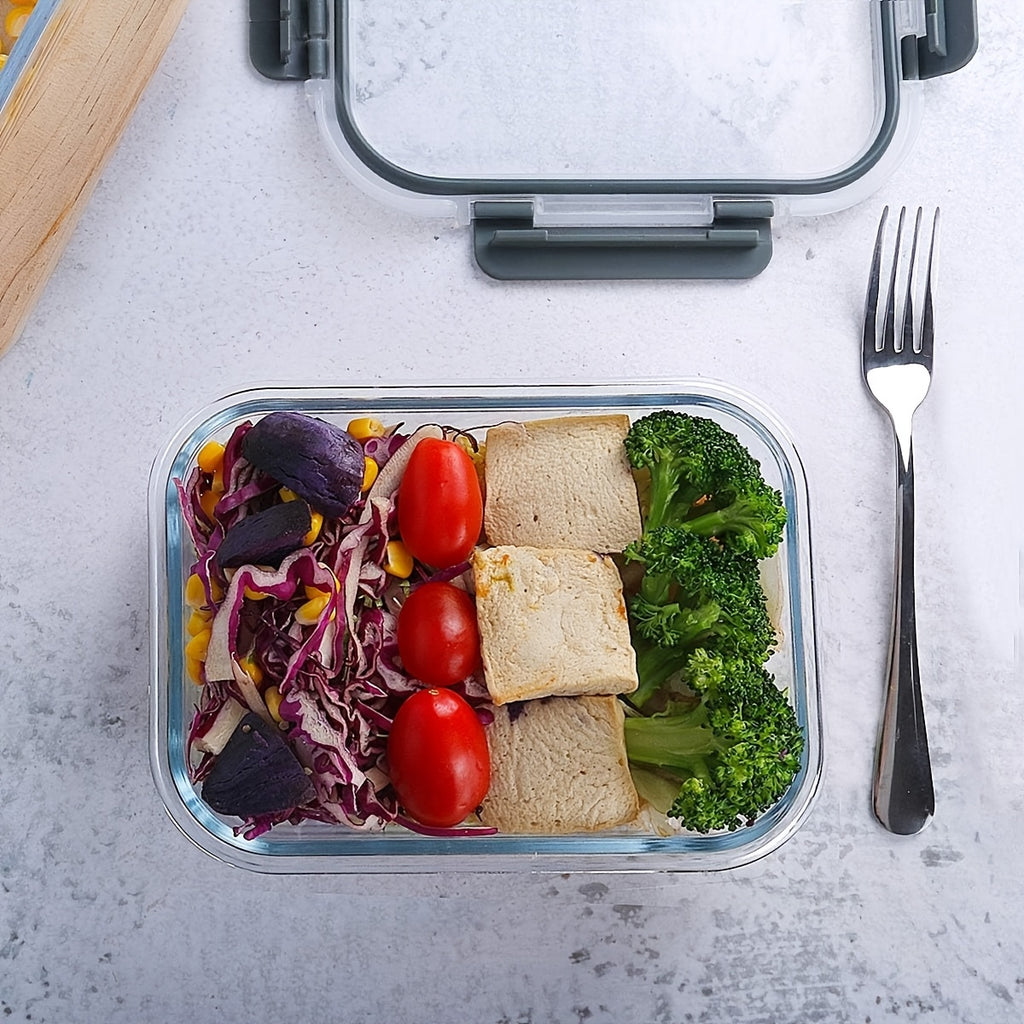 Multi-Purpose 24pcs Glass Meal Prep Container Set – leak-resistant lids, reusable kitchen meal-prep storage, designed for American kitchens, pantries, apartments, home organization, daily use and practical gifting