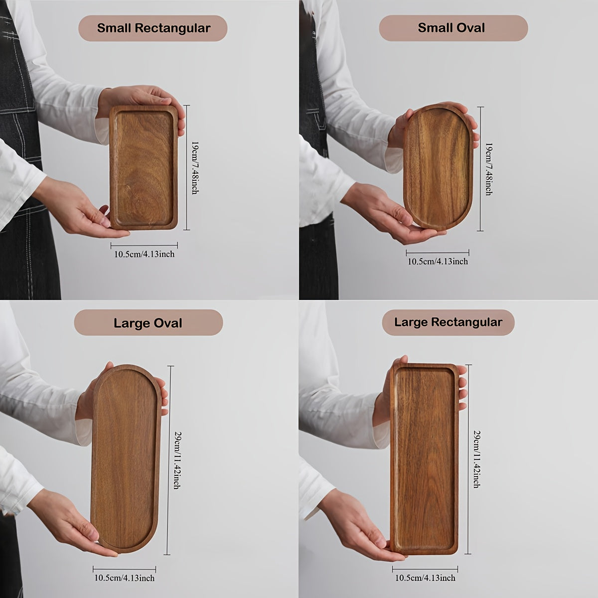 Heavy-Duty 1pc Home Storage Organizer – space-saving everyday organization, 1pc Acacia Wood Multi-Purpose Serving Tray - Natural Bathroom Organizer Decor Durable High-Quality Wood, designed for American homes, daily convenience and practical gifting