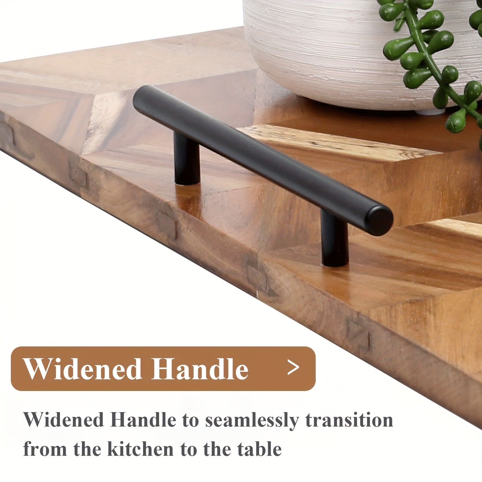 Acacia Wood Serving Tray Stovetop Cover with Handles - Stylish Kitchen Sink Protector for Gas and Electric Stoves, Polished Finish, Counter Space Saver, Durable and Easy to Clean, Stove Top Protectors