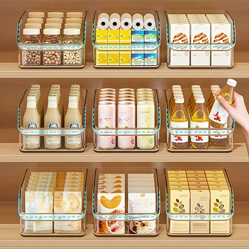 Space-Saving Refrigerator Storage Organizer – easy-access fridge organization, Set of 3 6 Clear Storage Bins Including Large And Small Plastic Organizers for, designed for American homes, daily convenience and practical gifting