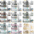 Shower Caddy, 5 Pack Shower Organizer Rack for Inside Shower, Self Adhesived Shower Shelf Large Capacity Rustproof Stainless Steel Bathroom Wall Storage Shower Basket, Random Color Properties to Choose, Shower Caddies
