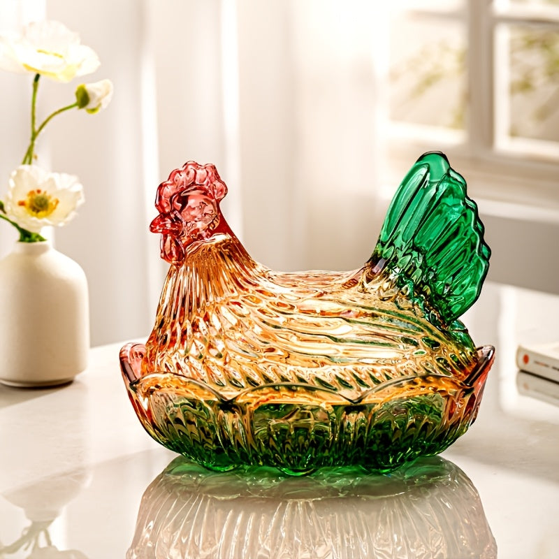 Smart Airtight Storage Jar Set – clear reusable pantry storage, Reusable Chicken-shaped Crystal Glass Storage Jars with LIDS - The Perfect Kitchen And Dining, designed for American homes, daily convenience and practical gifting